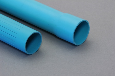 PVC pipe 50x2.4 L=2m with socket, 1m perforated. Kiwa KQ561 approved