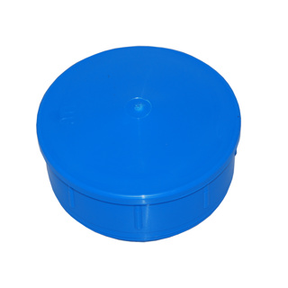 PE filter bottom 110x3.4 PN8 blue