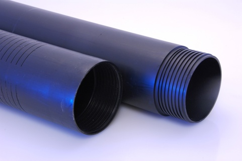 PE riser pipe 125x7.1 L=2m (effective), with internal- and external thread type III.