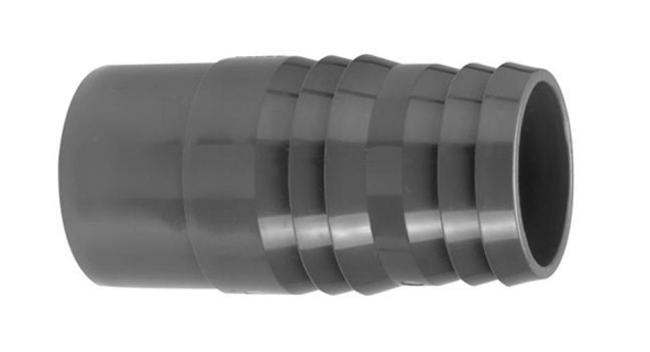 PVC hose barb, spigot 10-8 PN16
