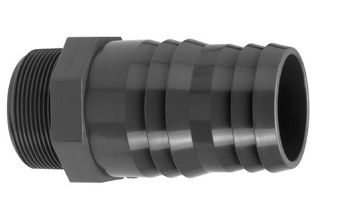 PVC hose barb with external thread 1 1/2" x53-50 PN10
