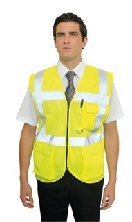 Traffic jacket Executive S576 yellow. Size: L