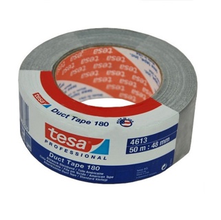 Ducttape Tesa 4613 'Professional' , water resistant grey 50mm x 50m
