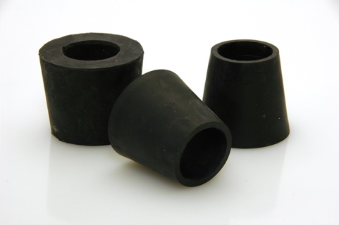 Conical rubber plug 40-55 (1 1/2") with hole 32