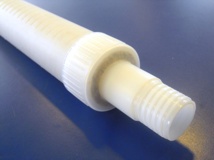 PE dubbelwandig filter 50/32mm L=1,0m. Voorzien van filtergrind en binnen-/buitendraad type III.