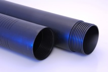 PE riser pipe 110x6.3 L=2m (effective), with internal- and external thread type III.