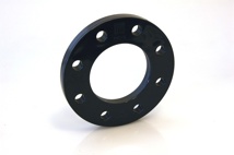 PVC backing flange 250 PN6, bole-hole radius=350. 12 drilled holes Ø22