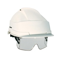 Helm Iris 2, met PC veiligheidsbril. Kleur: WIT