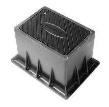 Surface box 240x340 black PE lid with Allen bolt M10 with pin.