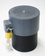 Plastic protection sleeve ø125 L=1.5m. With GFRP cap.